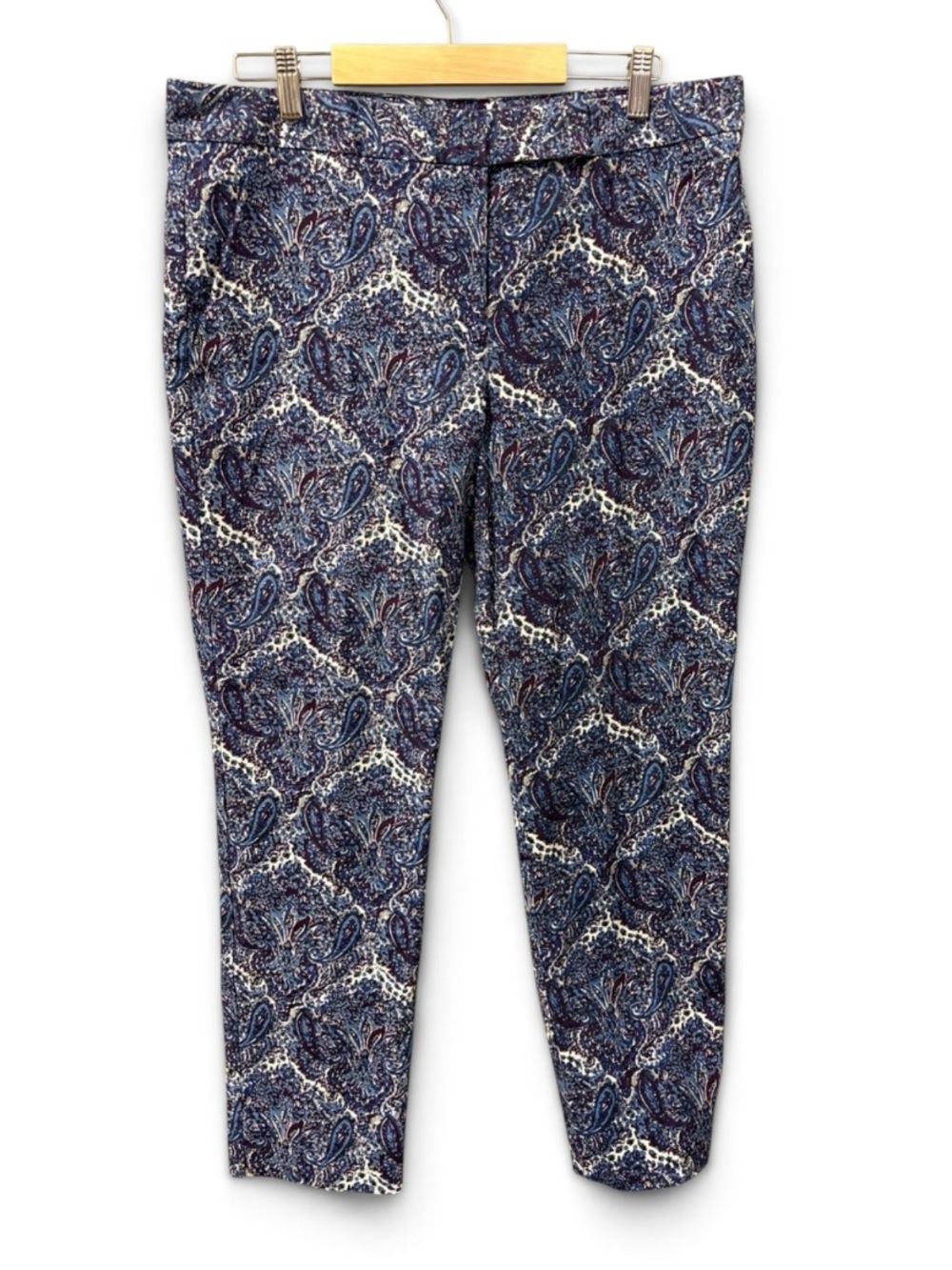 Talbots Blue Paisley Print Women's Trousers